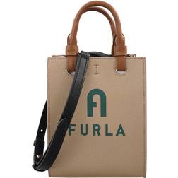 Furla Ladies Greige Jasper Varsity Style Mini Tote