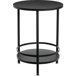 Honey Can Do Black 2-Tier Small Table