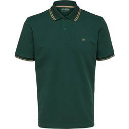 Selected Homme Short Sleeve Polo Shirt - Trekking Green