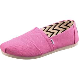 Toms Women's Pink Alpargatas Heritage Canvas Espadrille Slip-On Shoes