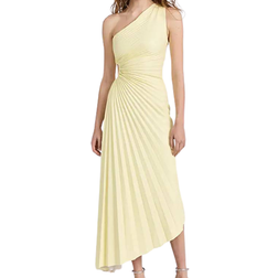 A.L.C. Delfina Pleated Dress - Canary