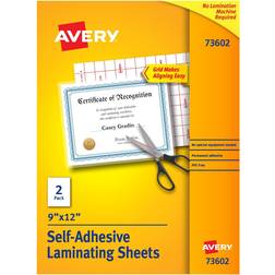 Avery Clear Laminating Sheets,9" 12",PK2