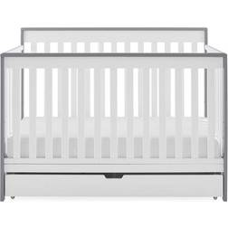 Delta Children Mercer Deluxe 6-in-1Convertible Crib with Underdrawer Storage 30.5x54"