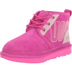 UGG Kids' Neumel Graphic Outline Suede Classic Boots, Pink Multi