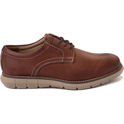 Johnston & Murphy Brown Holden Plain Toe Full Grain Leather Youth 6M