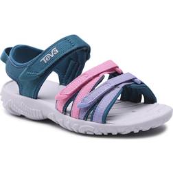 Teva Girls Tirra Sandal, Blue Coral Multi, Little Kid