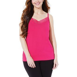 Catherines Suprema with Lace Cami Plus Size - Deep Tango Pink