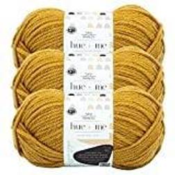 Lion Premium Grills 3 pack brand yarn 617-158i two of wands: hue me bulky yarn, mustard