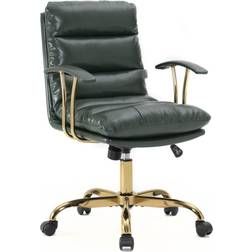 Leisuremod Regina Modern Executive Pine Office Chair