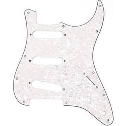 Fender Modern Pickguard, Stratocaster, 11-Hole White Moto