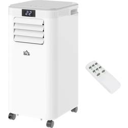 Homcom Mobile Klimaanlage 8000BTU 4-in-1 Klimagerät mit Abluftschlauch, Kühlen, Lüften, Entfeuchten