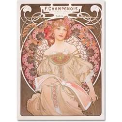 Trademark Fine Art Alphonse Mucha 'Reverie' Framed Art