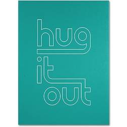 Trademark Fine Art 'Hug it Out IV' Textual on Framed Art