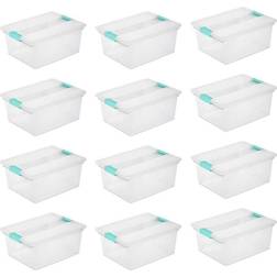 Sterilite Deep File Clip Clear Tote Container Storage Box