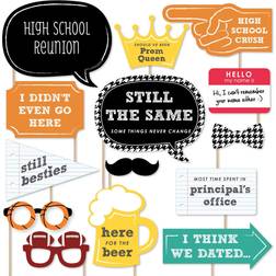 Class reunion photo booth props kit 20 count