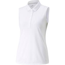 Puma Womens Gamer Sleeveless Polo Bright White White