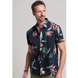 Superdry VINTAGE HAWAIIAN S/S SHIRT Navy