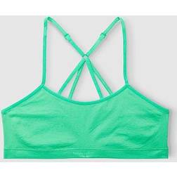 Seamless Scoop Neck Racerback Sports Bra - Tropic Green