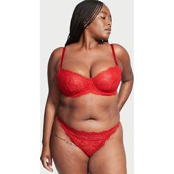 Dream Angels Wicked Unlined Lace Balconette Bra, Red, Women's Bras Victoria's Secret