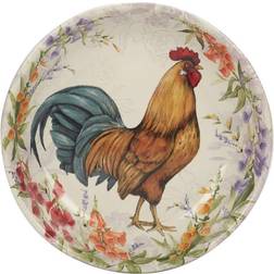 Certified International Floral Rooster Set Of X Soup Bowl 4