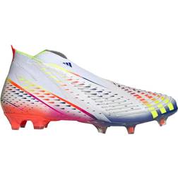 Adidas Predator Edge+ Firm Ground - Cloud White/Solar Yellow/Power Blue