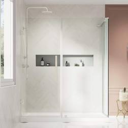 OVE Decors Pivot Corner Shower Gray