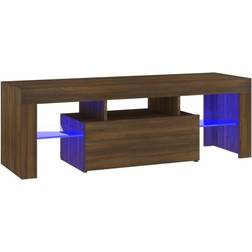 vidaXL Cabinet with LED Lights Brown Oak Fernsehschrank 120x40cm