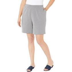 Catherines Plus Women's Suprema Short in Heather Grey Size 4XWP