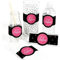 Chic 16th Birthday DIY Party Wrapper Favors Set of 15