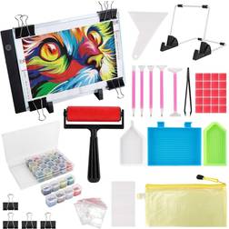 Diamond painting a4 led light pad kit diy dimmable brightness board artcraft