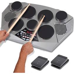 Pyle Electronic Tabletop Drum Machine Digital Drumming Kit