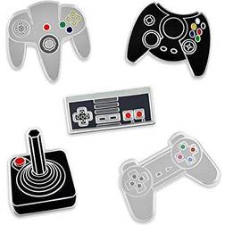 Pinmart's retro video gaming original controller enamel lapel pin set