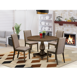 East West Furniture I2LA5-716 5Pc Kitchen Dining Set 2