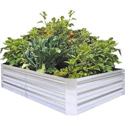 FOYUEE Galvanized Raised Garden Beds Planter Box Kit