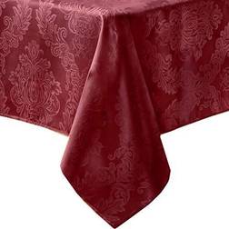 Elrene Home Fashions Barcelona Damask Elegant Tablecloth Red