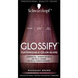 Schwarzkopf glossify color gloss mahogany brown hair color