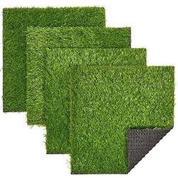 Juvale Fake Grass Patch 12x0.25x12 in 4