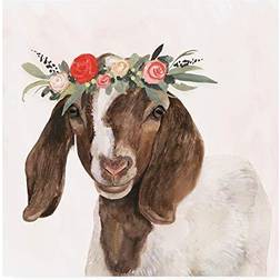 Trademark Fine Art Victoria Borges Garden Goat Ii Framed Art