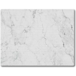 CounterArt White Marble 3mm Heat Tempered Glass Chopping Board