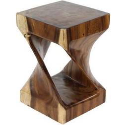 Olivia & May 18" Brown Saur Wood Contemporary Small Table