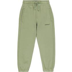 Off-White Kid's Logo Cotton Sweatpants - Green