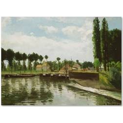 Trademark Fine Art 'The Lock Pontoise' Print on Framed Art