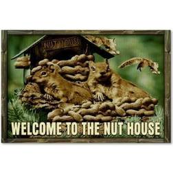 Trademark Fine Art Welcome To The Nuthouse Canvas ALI Chris Framed Art