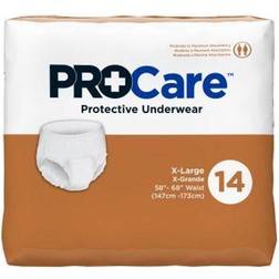 Procare underwear double push xl pack of 14