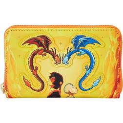 Loungefly Avatar the Last Airbender Fire Dance Zip-Around Wallet Shown