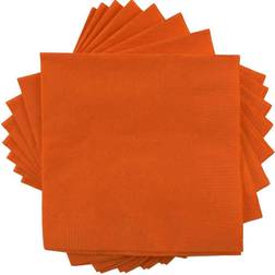 Jam Paper Medium Lunch Napkins 6.5x6.5 Orange 40/Pack