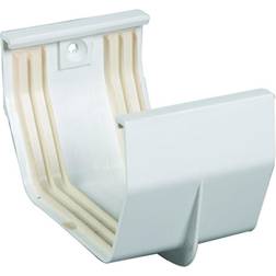 Amerimax 5 in. contemporary white vinyl gutter slip joint connector t0505 pack