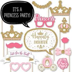 Little princess crown baby shower or birthday photo booth props kit 20 ct