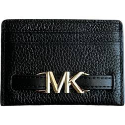 Michael Kors Large Pebbled Leather Card Case - Black