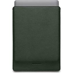 Woolnut Leather Sleeve for 13-inch MacBook Air and MacBook Pro in Green Green
